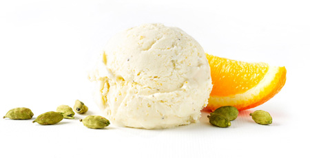 Orange Cardamom Ice Cream
