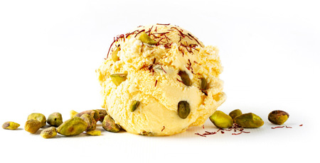 Saffron Pistachio Ice Cream